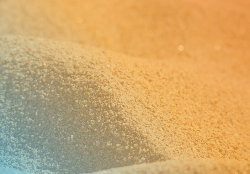 Ein Körnchen Sand.
